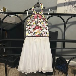 White cocktail dress